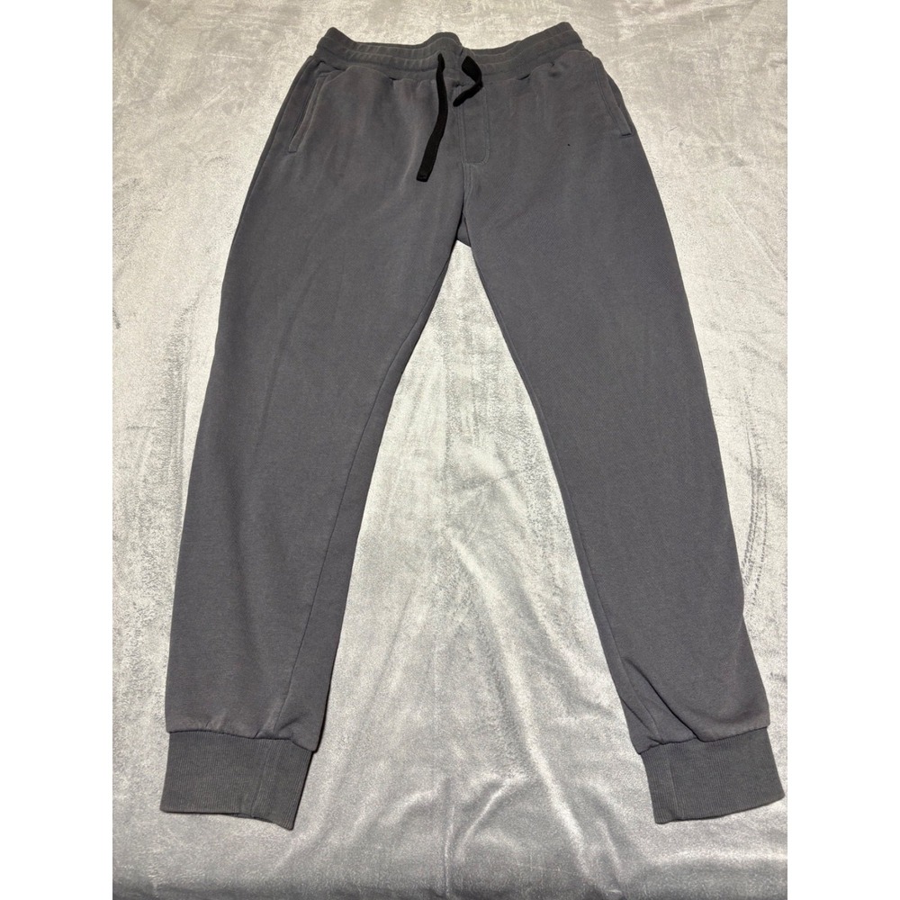 Robert Barakett Mens L Grey Nero Casual Sweatpants Joggers RB12001 Discoloration